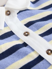 Blue Stripe Short Sleeve Rugby Top (3-16yrs) - Image 8 of 8