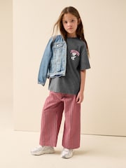 Charcoal Grey Peanuts Snoopy License Oversized Graphic T-Shirt (3-16yrs) - Image 4 of 6