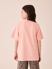 Pink Cornelli Cherry Oversized Graphic T-Shirt (3-16yrs) - Image 3 of 8