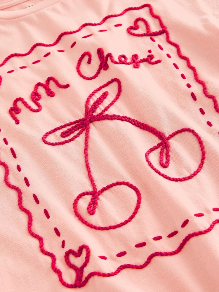 Pink Cornelli Cherry Oversized Graphic T-Shirt (3-16yrs) - Image 8 of 8 Pink Cornelli Cherry Oversized Graphic T-Shirt (3-16yrs) - Image 8 of 8