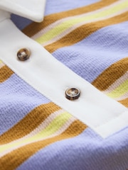 Purple Stripe Short Sleeve Rugby Top (3-16yrs) - Image 8 of 8