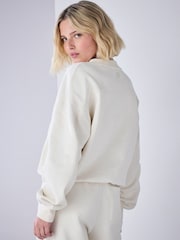 Ecru Crew Neck Sweatshirt - Image 4 of 9