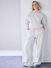 Grey Wide Leg Joggers - Image 1 of 8