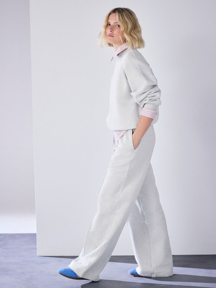 Grey Wide Leg Joggers - Image 2 of 8