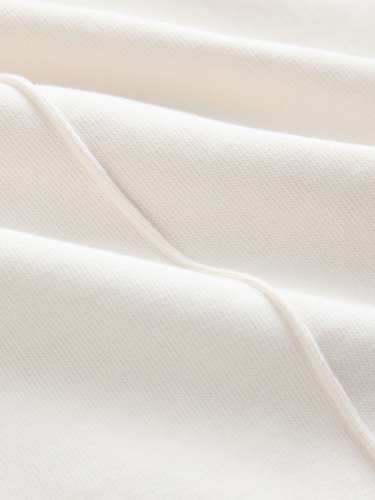 Ecru White Wide Leg Joggers - Image 8 of 8