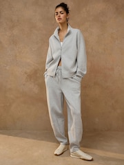 Grey Soft Scuba Zip Through Jacket - Image 2 of 9