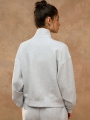 Grey Soft Scuba Zip Through Jacket - Image 3 of 9