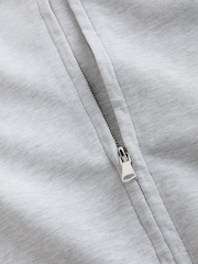 Grey Soft Scuba Zip Through Jacket - Image 9 of 9