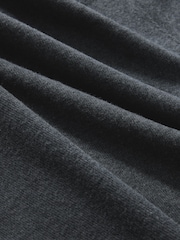 Grey Cosy Lace Trim Short Sleeve Top - Image 3 of 3