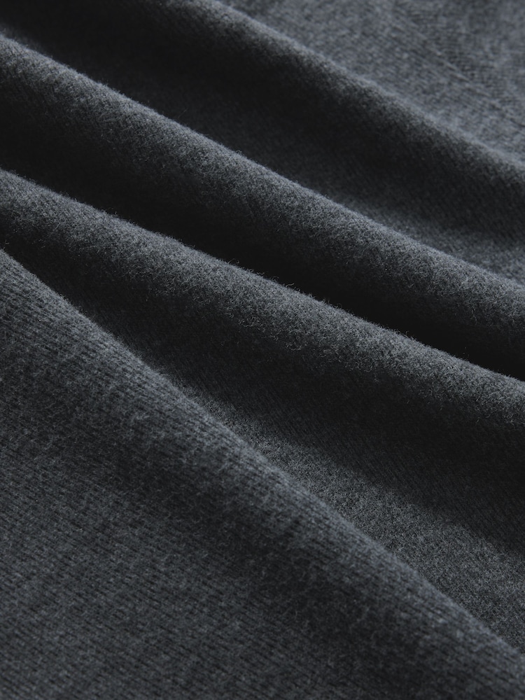Grey Cosy Lace Trim Short Sleeve Top - Image 3 of 3