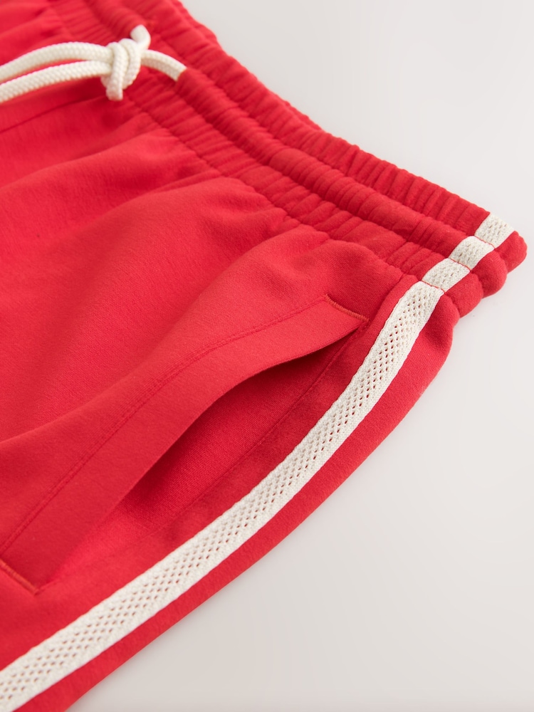 Red Slinky Side Stripe Shorts - Image 3 of 3 Red Slinky Side Stripe Shorts - Image 3 of 3