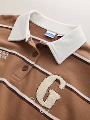 Brown Gilmore Striped Rugby Shirt - Image 6 of 8