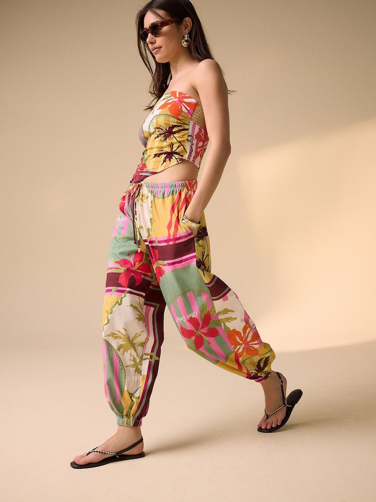 Floral Print Jersey Balloon Trousers - Image 2 of 8