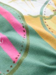Floral Palm Print Bandeau Boobtube Scarf Top - Image 7 of 7
