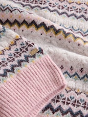 Laura Ashley Pink Cable Knit Cardigan - Image 5 of 6