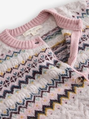 Laura Ashley Pink Cable Knit Cardigan - Image 6 of 6