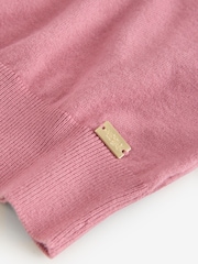Laura Ashley Pink Short Sleeve Cashmere Knit Top - Image 6 of 8