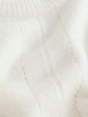Laura Ashley Cream Crew Neck Jumper With A Touch Of Wool - Image 7 of 8