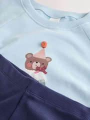 Blue Bear Sweatshirt and Leggings Set (3mths-7yrs) - Image 8 of 10