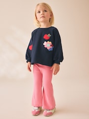 Bleu marine motif chien - Ensemble Manches longues Top et Leggings (3mths-7yrs) - Image 1 de 4