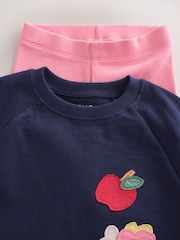Navy Dog Long Sleeve Top and Leggings Set (3mths-7yrs) - Image 8 of 12