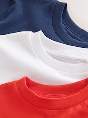 Red/White/Navy Racing Graphic Long Sleeve Relaxed Fit T-Shirts 3 Pack (3-16yrs) - Image 6 of 7