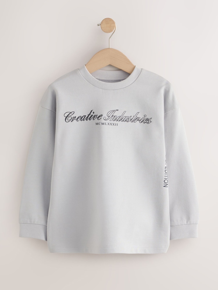 Grey/Sage/Berry - Heavyweight Long Sleeve T-Shirts 3 Pack (3-16yrs) - Attēls 2 no 7