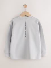 Grey/Sage/Berry - Heavyweight Long Sleeve T-Shirts 3 Pack (3-16yrs) - Attēls 5 no 7