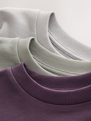 Grey/Sage/Berry - Heavyweight Long Sleeve T-Shirts 3 Pack (3-16yrs) - Attēls 6 no 7