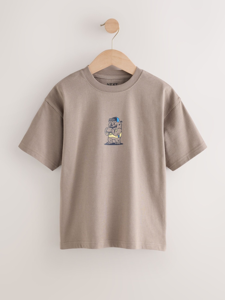 Blue/Neutral/Plum - Kurzarm-T-Shirts in Relaxed-Fit mit Grafikprint im 3er-Pack (3–16J.) - Bild 2 von 7 Blue/Neutral/Plum - Kurzarm-T-Shirts in Relaxed-Fit mit Grafikprint im 3er-Pack (3–16J.) - Bild 2 von 7