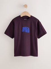 Blue/Neutral/Plum - Kurzarm-T-Shirts in Relaxed-Fit mit Grafikprint im 3er-Pack (3–16J.) - Bild 3 von 7