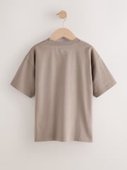 Blue/Neutral/Plum - Kurzarm-T-Shirts in Relaxed-Fit mit Grafikprint im 3er-Pack (3–16J.) - Bild 5 von 7