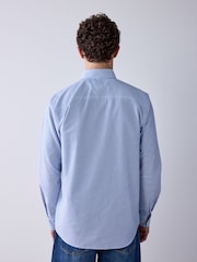 Blue Stripe Regular Fit Easy Iron Button Down Long Sleeve Oxford Shirt - Image 3 of 5