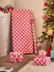 Pink Santa Extra Wide 10M Christmas Wrapping Paper - Image 1 of 4
