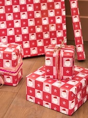Pink Santa Extra Wide 10M Christmas Wrapping Paper - Image 2 of 4