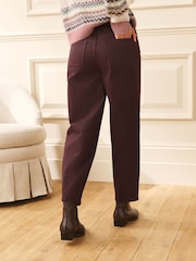 Laura Ashley Chocolate Brown Denim Barrel Jeans - Image 3 of 8