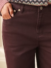Laura Ashley Chocolate Brown Denim Barrel Jeans - Image 4 of 8