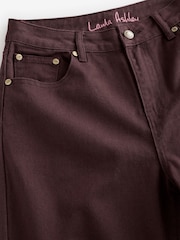 Laura Ashley Chocolate Brown Denim Barrel Jeans - Image 7 of 8