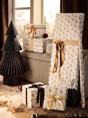 Natural Gingerbread Extra Wide 10M Christmas Wrapping Paper - Image 1 of 4