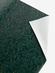 Green Foliage Sprig Standard Width 15m Christmas Wrapping Paper - Image 3 of 4