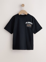 Brown/Cream/Black Relaxed Fit Graphic Print Short Sleeve T-Shirts 3 Pack (3-16yrs) - Image 2 of 7