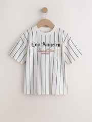 Brown/Cream/Black Relaxed Fit Graphic Print Short Sleeve T-Shirts 3 Pack (3-16yrs) - Image 3 of 7