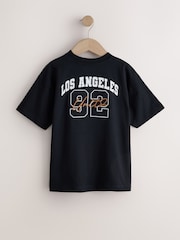 Brown/Cream/Black Relaxed Fit Graphic Print Short Sleeve T-Shirts 3 Pack (3-16yrs) - Image 5 of 7