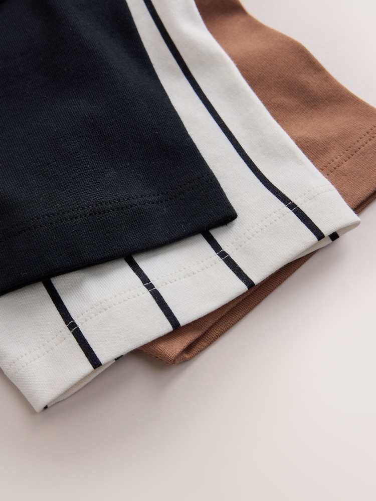 Brown/Cream/Black Relaxed Fit Graphic Print Short Sleeve T-Shirts 3 Pack (3-16yrs) - Image 7 of 7 Brown/Cream/Black Relaxed Fit Graphic Print Short Sleeve T-Shirts 3 Pack (3-16yrs) - Image 7 of 7