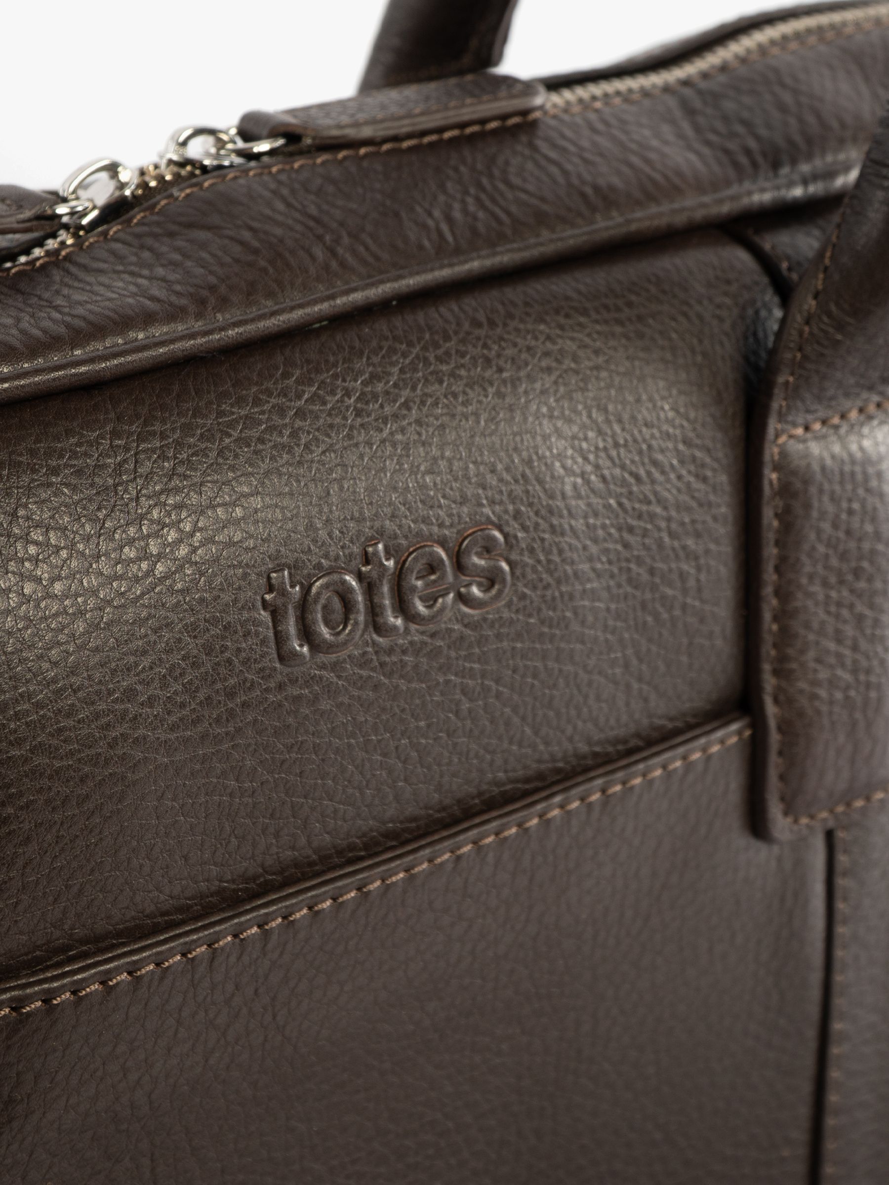 Buy Totes Brown Genuine Leather Laptop Bag from Next Ireland