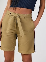 Μπρούτζινο καφετί - Chino Short With Side Stripes Shorts - Εικόνα 4 του 9