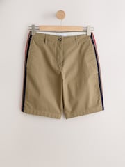 Μπρούτζινο καφετί - Chino Short With Side Stripes Shorts - Εικόνα 5 του 9