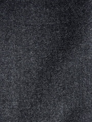 Charcoal Grey Loose Fit Wool Blend Flannel Suit Jacket - Image 7 of 11