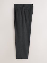 Koksgrå - Løs passform - Wool Blend Flannel Suit Trousers - Bilde 6 av 9