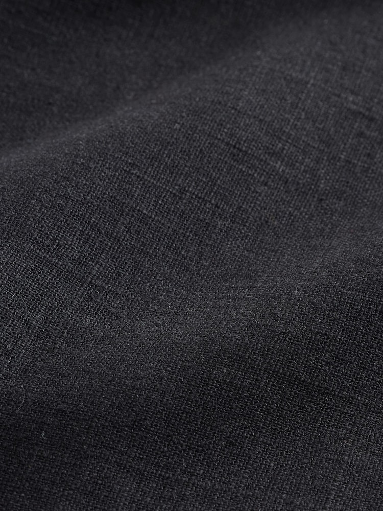 ខ្មៅ - អាវ​ស្បែក​ប៊ូតុង​លាយ​ក្រណាត់​ទេសឯក - រូបភាព 7 នៃ 7